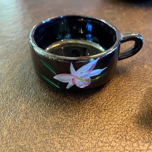 Vintage Stackable Brown Betty Teapot for one with Creamer and Sugar Bowl - Picture 11 of 15